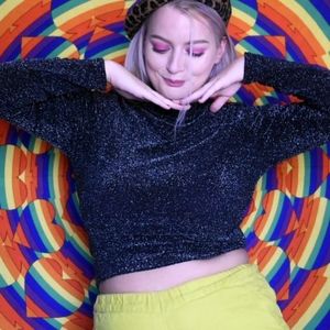 🥀VINTAGE 90'S SPARKELY TURTLENECK🥀